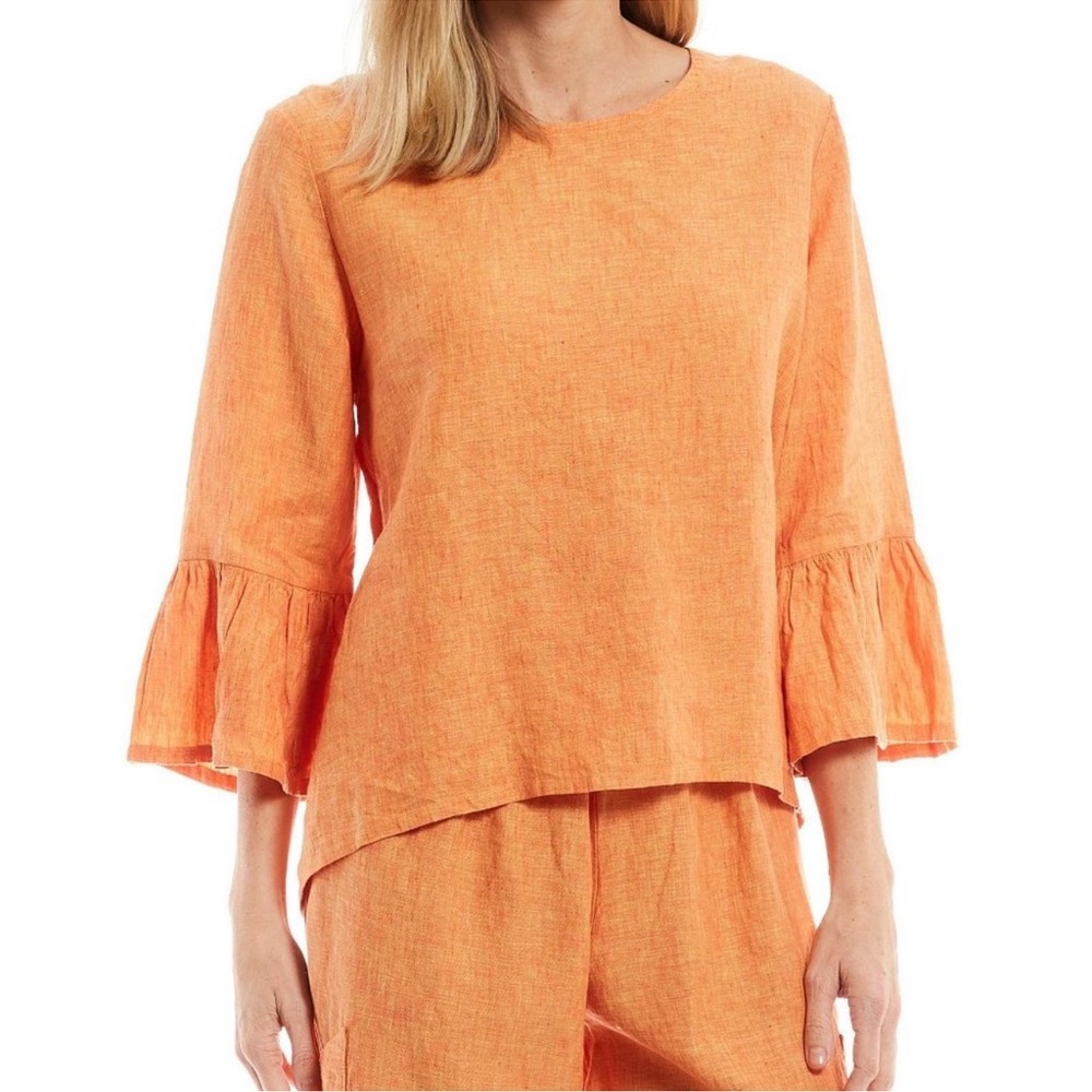 Bryn Walker Linen Top Bell Sleeves Size‎ XXL